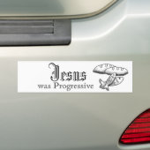 Jesus war progressiv autoaufkleber (Auf Auto)
