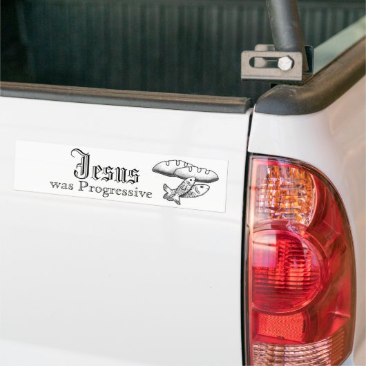 Jesus war progressiv autoaufkleber (Auf Lkw)