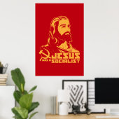 Jesus war Sozialist Poster (Heimbüro)