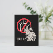 Jesus wäre gegen den Power des Windes Postkarte (Stehend Vorderseite)