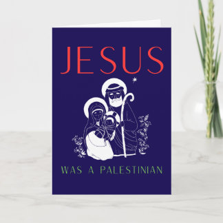 Jesus Was A Palestinian Christmas Card Christian Karte