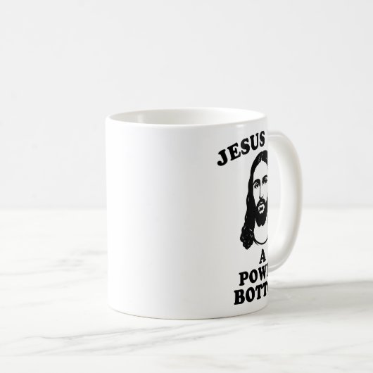 Jesus Was A Power Bottom Funny Pride Christmas Gag Kaffeetasse (VorderseiteRechts)