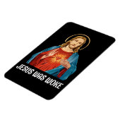 JESUS WAS GEWECKT WWJD MAGNET (Linke Seite)