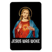 JESUS WAS GEWECKT WWJD MAGNET (Vertikal)