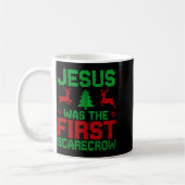 Jesus Was The First-ecrow Reindeer Ugly Sweater Xm Kaffeetasse (Links)