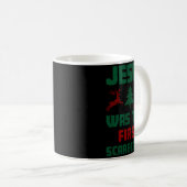 Jesus Was The First Ecrow Ugly Sweater Style Kaffeetasse (VorderseiteRechts)