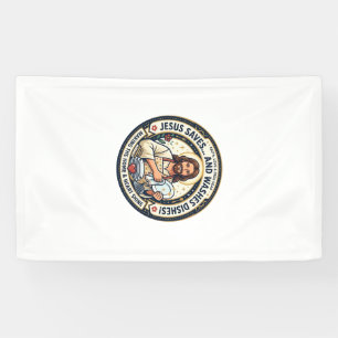 Jesus Wäscheaufgaben Humor-Shirt Christliches Graf Banner