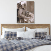 Jesus wäscht die Füße seiner Jünger (Edelfelt) Leinwanddruck (Insitu (Schlafzimmer))