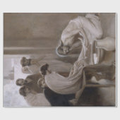 Jesus wäscht die Füße seiner Jünger Geschenkpapier (Flach)