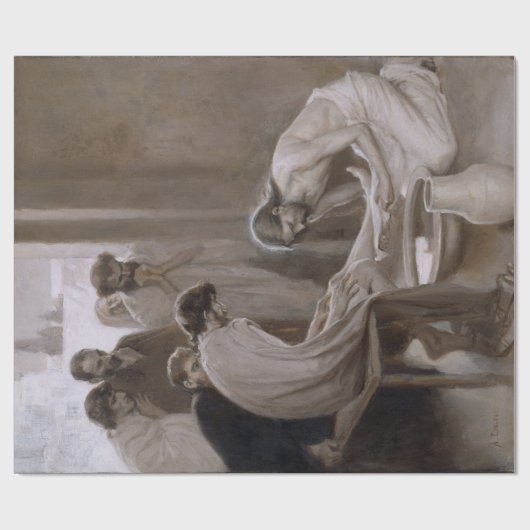 Jesus wäscht die Füße seiner Jünger Geschenkpapier (Flach)