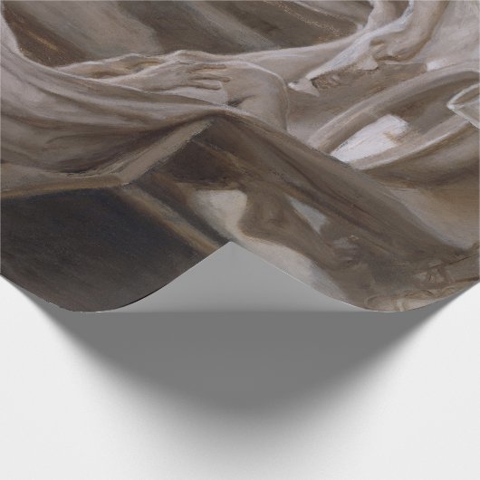 Jesus wäscht die Füße seiner Jünger Geschenkpapier (Ecke)