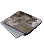 Jesus wäscht die Füße seiner Jünger Laptopschutzhülle (Vorne Knopf)