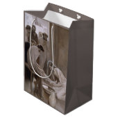 Jesus wäscht die Füße seiner Jünger Mittlere Geschenktüte (Rückseite Schrägansicht)