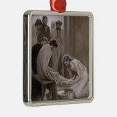 Jesus wäscht die Füße seiner Jünger Ornament Aus Metall (Rechts)