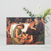 Jesus wascht Peter's Fülle Karte (Stehend Vorderseite)