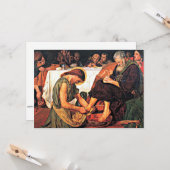 Jesus wascht Peter's Fülle Karte (Vorderseite/Rückseite Beispiel)