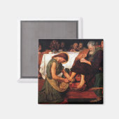 Jesus wascht Peter's Fülle Magnet (Vorderseite/Rückseite)