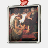 Jesus wascht Peter's Fülle Ornament Aus Metall (Links)