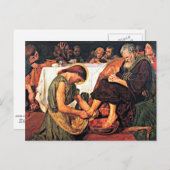 Jesus wascht Peter's Fülle Postkarte (Vorne/Hinten)