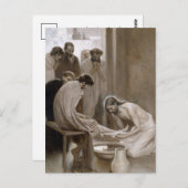 Jesus Washing Jünger's Feet | Albert Edelfelt Postkarte (Vorne/Hinten)