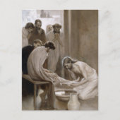Jesus Washing Jünger's Feet | Albert Edelfelt Postkarte (Vorderseite)