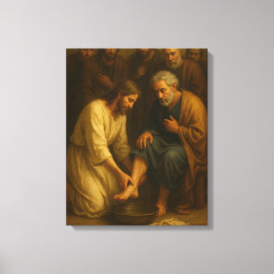 Jesus Washing the Disciples’ Feet™ LDS Art Leinwan Leinwanddruck