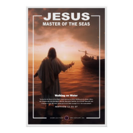 Jesus - Wasserwandern 1 Poster