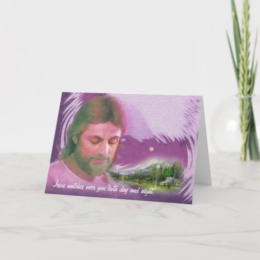 Jesus watches you both day and night. karte (Vorderseite)