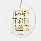 JESUS Waymaker Christlich Keramik Ornament (Links)