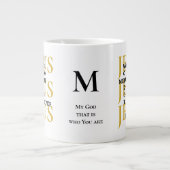 Jesus Waymaker Monogram Christlich Coffee Tasse (Vorderseite)