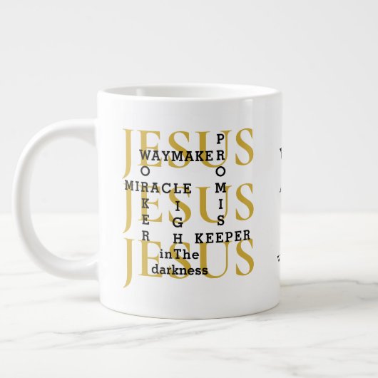 Jesus Waymaker Monogram Christlich Coffee Tasse (Links)