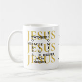 Jesus Waymaker Monogram Christlich Kaffeetasse (Links)