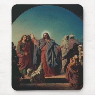 Jesus Wecke Lazarus von Robert Wilhelm Ekman Mousepad