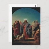 Jesus Wecke Lazarus von Robert Wilhelm Ekman Postkarte (Vorne/Hinten)