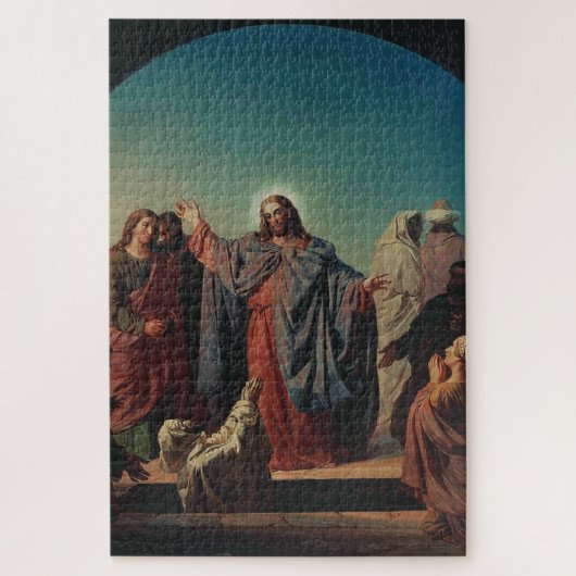 Jesus Wecke Lazarus von Robert Wilhelm Ekman Puzzle (Vertikal)
