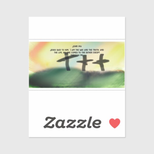 Jesus-Weg Aufkleber (Blatt)