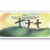 Jesus-Weg Aufkleber (Vorderseite)