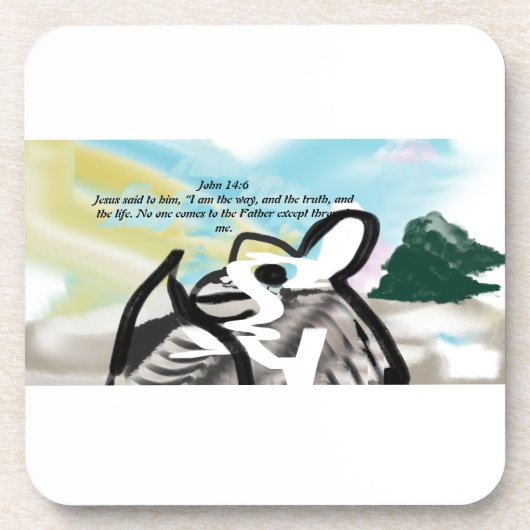 Jesus-Weg Getränkeuntersetzer (Vorderseite)