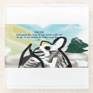 Jesus-Weg Glasuntersetzer