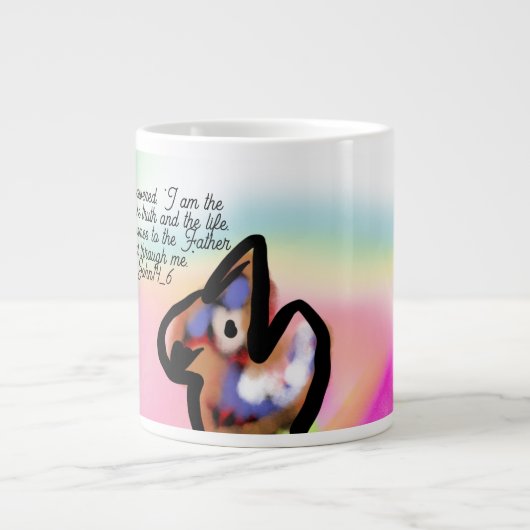 Jesus Weg Jumbo-Tasse (Vorderseite)