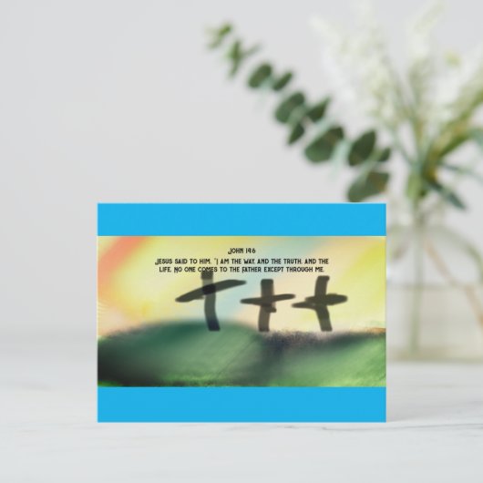 Jesus-Weg Postkarte (Stehend Vorderseite)