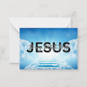 Jesus Weg, Wahrheit, Leben Johannes 14:6 Himmelstr Mitteilungskarte