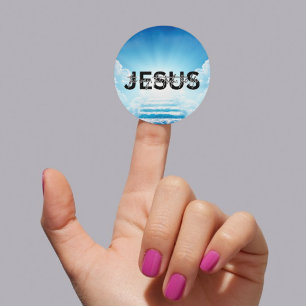 Jesus Weg, Wahrheit, Leben Johannes 14:6 Himmelstr Runder Aufkleber