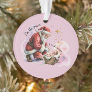 Jesus Weihnachten Christliches Geschenk Urlaub Ornament