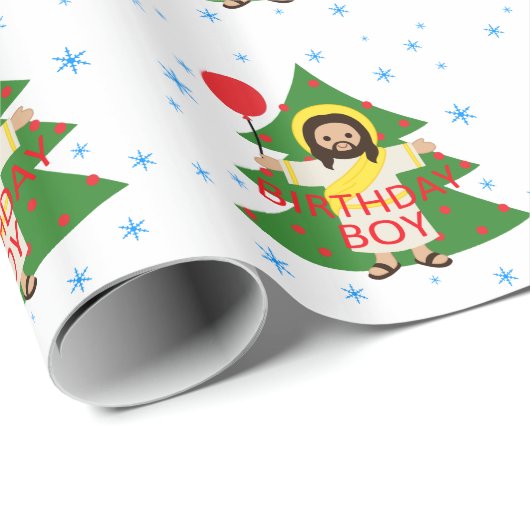 Jesus - Weihnachten Geschenkpapier (Rolleneckpunkt)