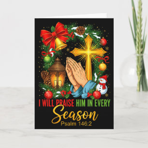 Jesus Weihnachten Ich werde ihn in jeder Jahreszei Karte
