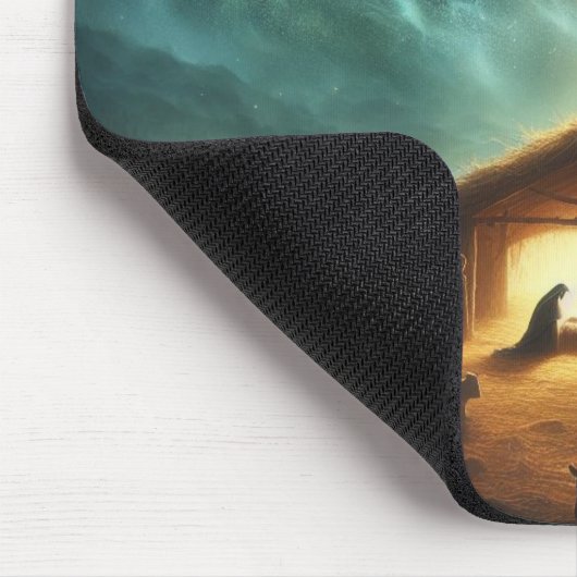 Jesus/Weihnachten/Krippe Mousepad (Ecke)
