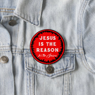 Jesus Weihnachts-Pin Button