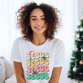Jesus Weihnachts-T - Shirt farbenfroh