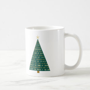 Jesus-Weihnachtsbaum-Namen Kaffeetasse